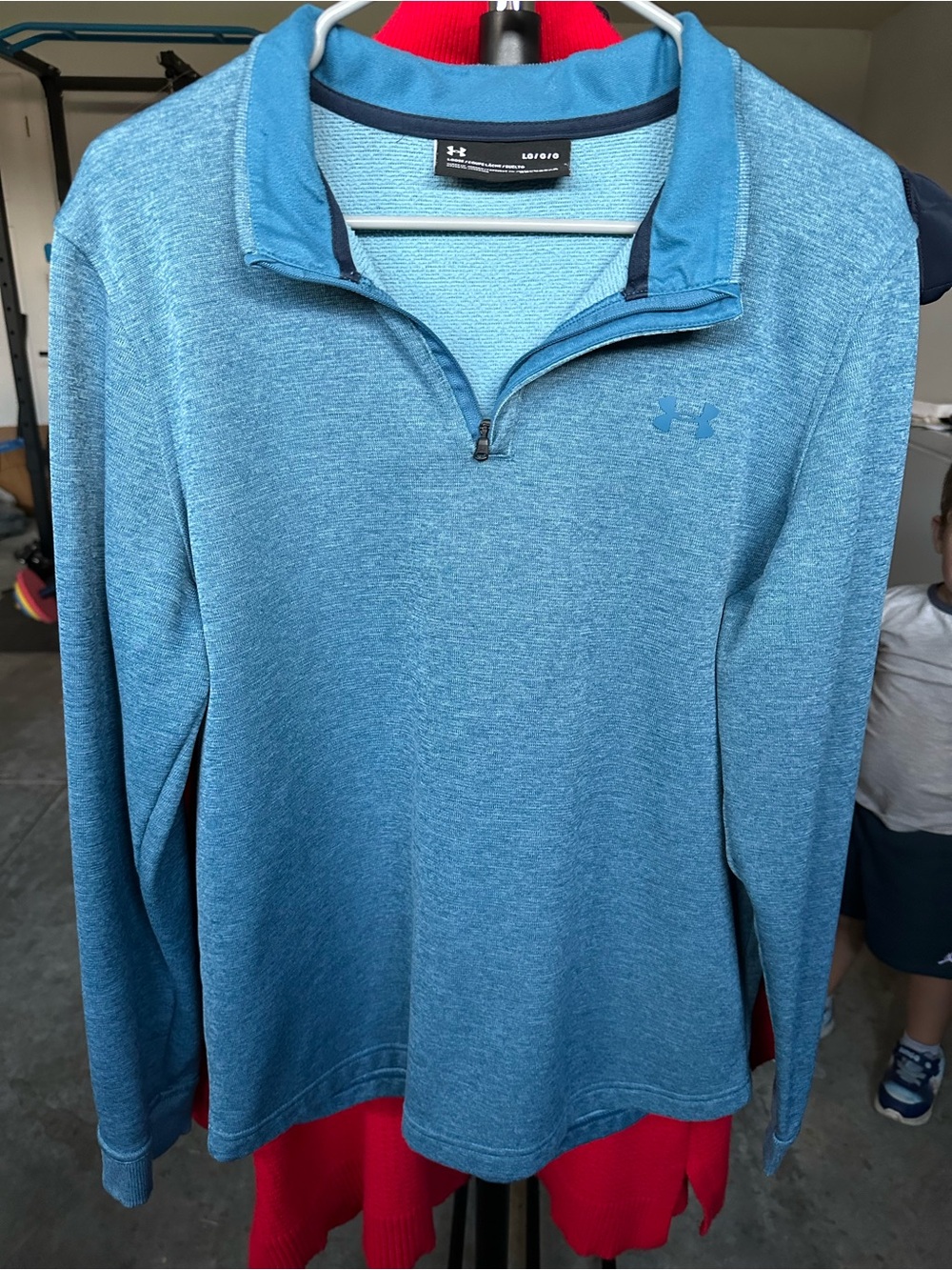 Under Armour Blue Quarter-Zip Pullover Sweatshirt